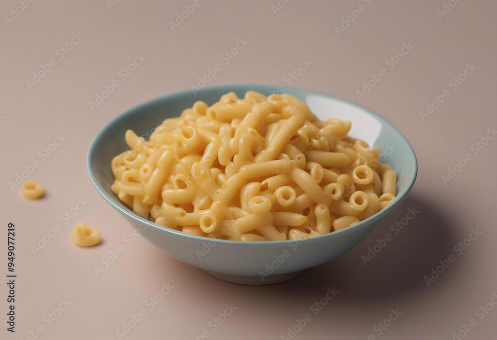 Bowl of macaroni on isolate transparency background Bowl of macaroni on isolate transparency background