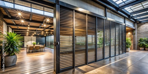 Industrial chic louvers