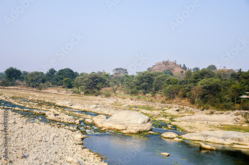 Rocky river bed