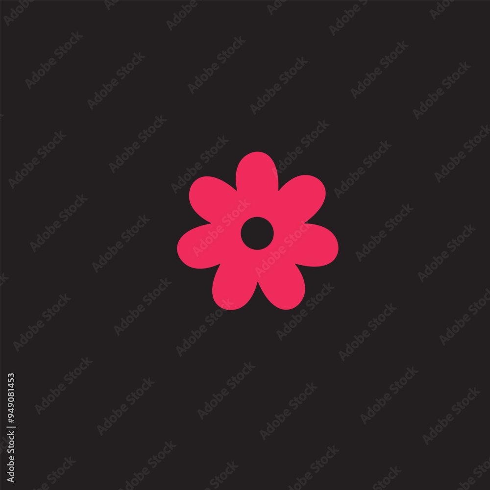Simple Flower Design Icon Illustration Eps 10 Simple Flower Design Icon Illustration Eps 10