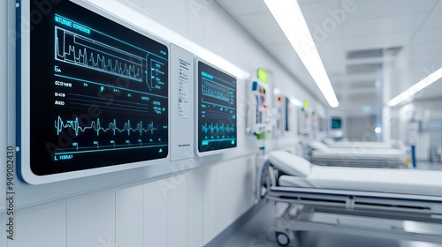 Healthcare facility with smart building technology for energy conservation, eco-friendly design, green healthcare