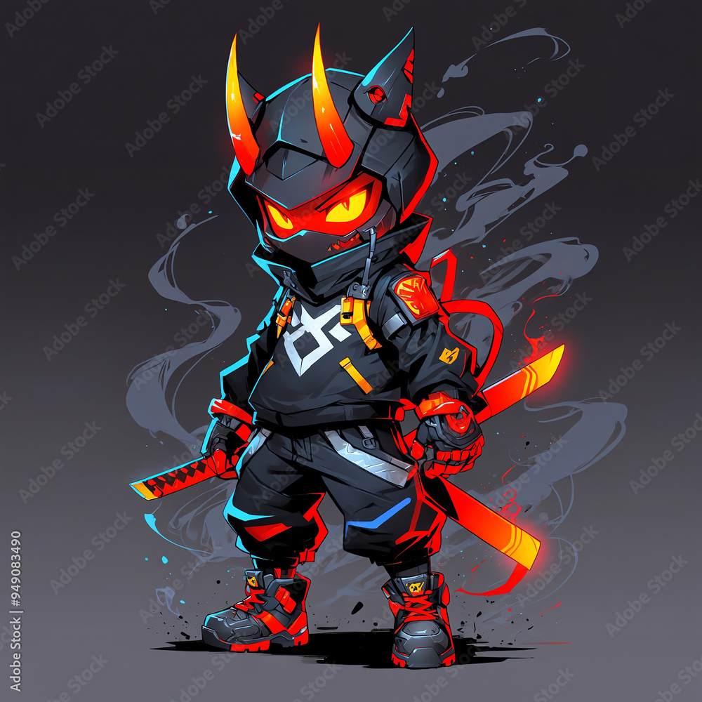 Cyberpunk Demon Samurai Cyberpunk Demon Samurai