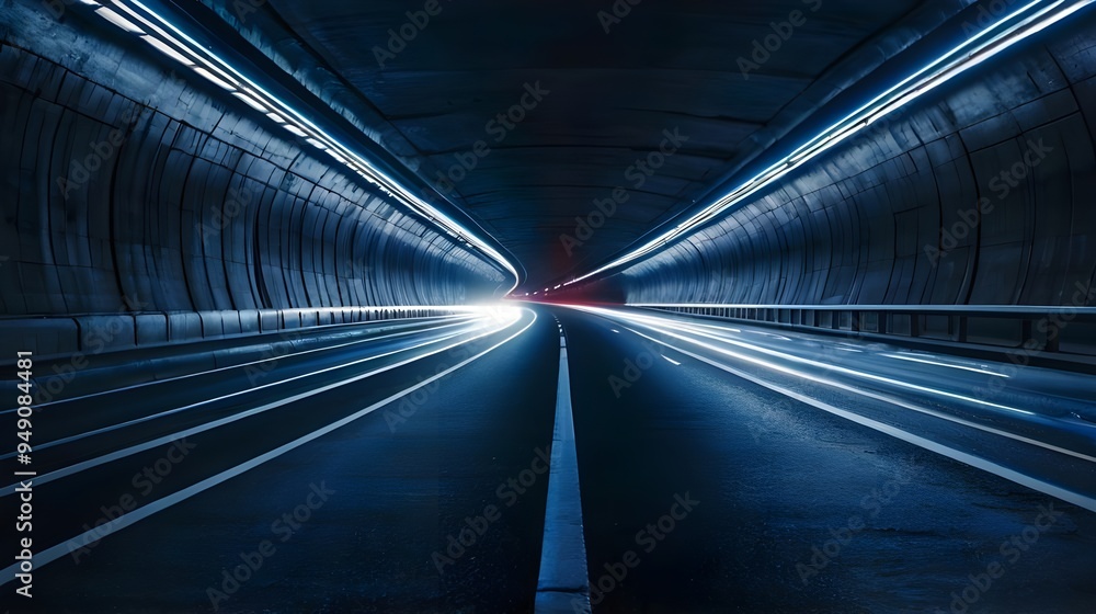 Obraz premium tunnel at night
