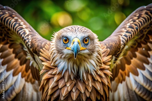 Majestic wingspan artistic close-up portrait photo