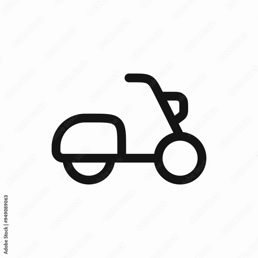 scooter moped bike vehicle icon scooter moped bike vehicle icon