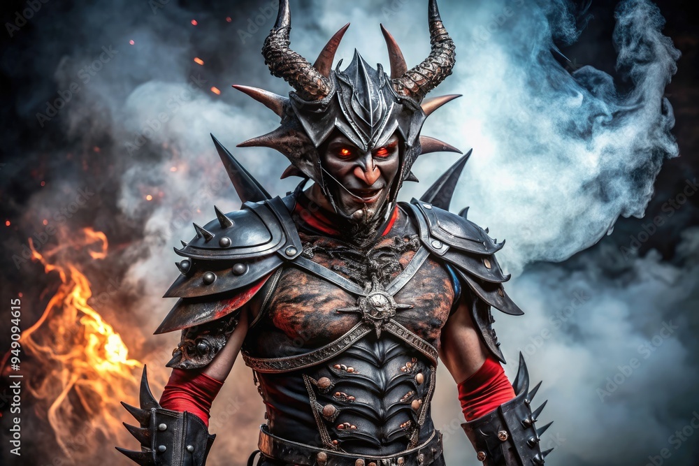 Practical Demon Costume with Leather and Spiked Armor Practical Demon Costume with Leather and Spiked Armor