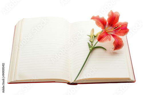 Pink rose bouquet with a blank card, perfect for expressing love photo