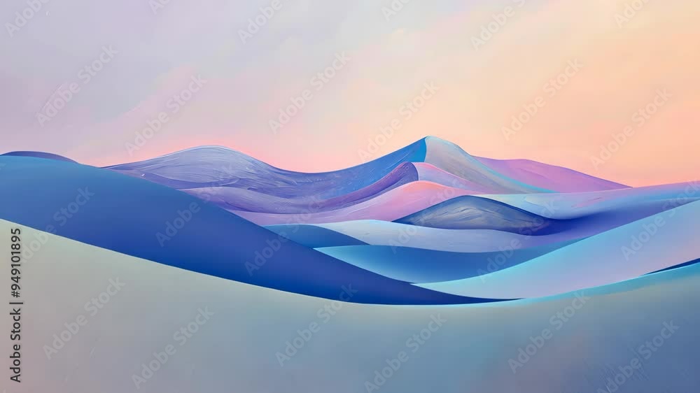 Abstract desert landscape with pastel colors, serene nature concept. Abstract desert landscape with pastel colors, serene nature concept.