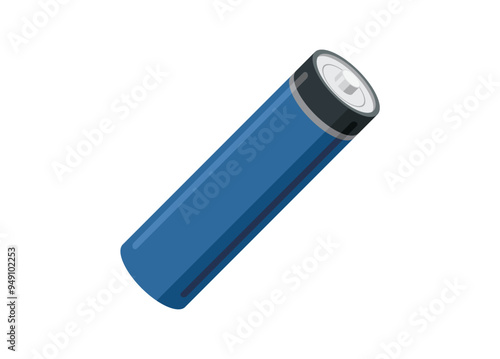 AA type battery. Simple flat illustration