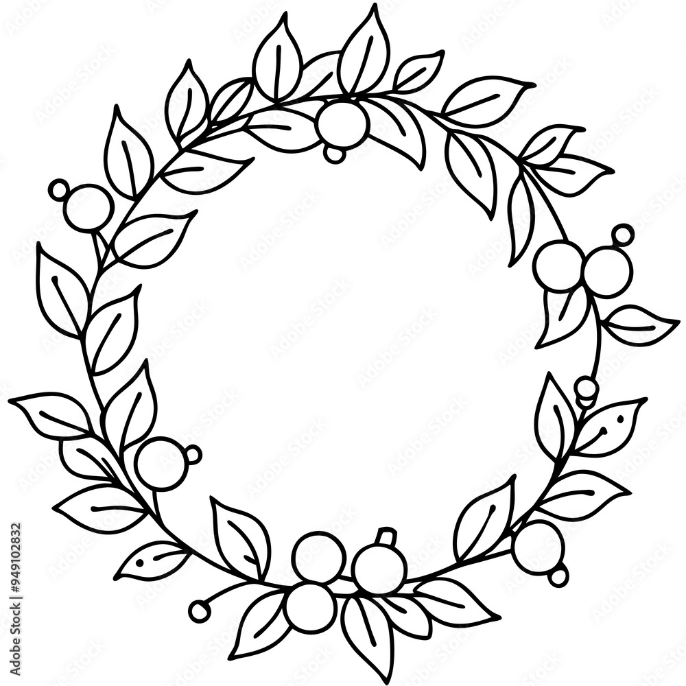 Holiday Wreath with Berries Holiday Wreath with Berries