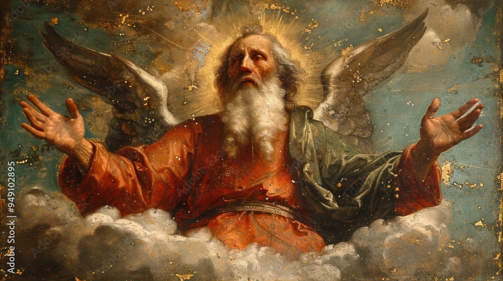 Divine portrayal: image of god capturing essence of divinity and ...