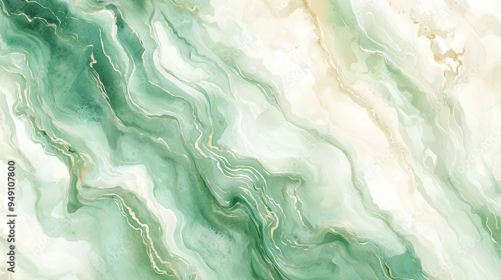 An elegant abstract background featuring swirling green and white patterns, perfect for art, design, and creative projects. An elegant abstract background featuring swirling green and white patterns, perfect for art, design, and creative projects.