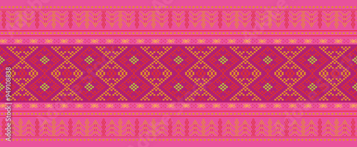 Traditional pattern, fabrics, asian pattern, islamic border, repeat, handmade pattern, ethnic background, ulos batak photo