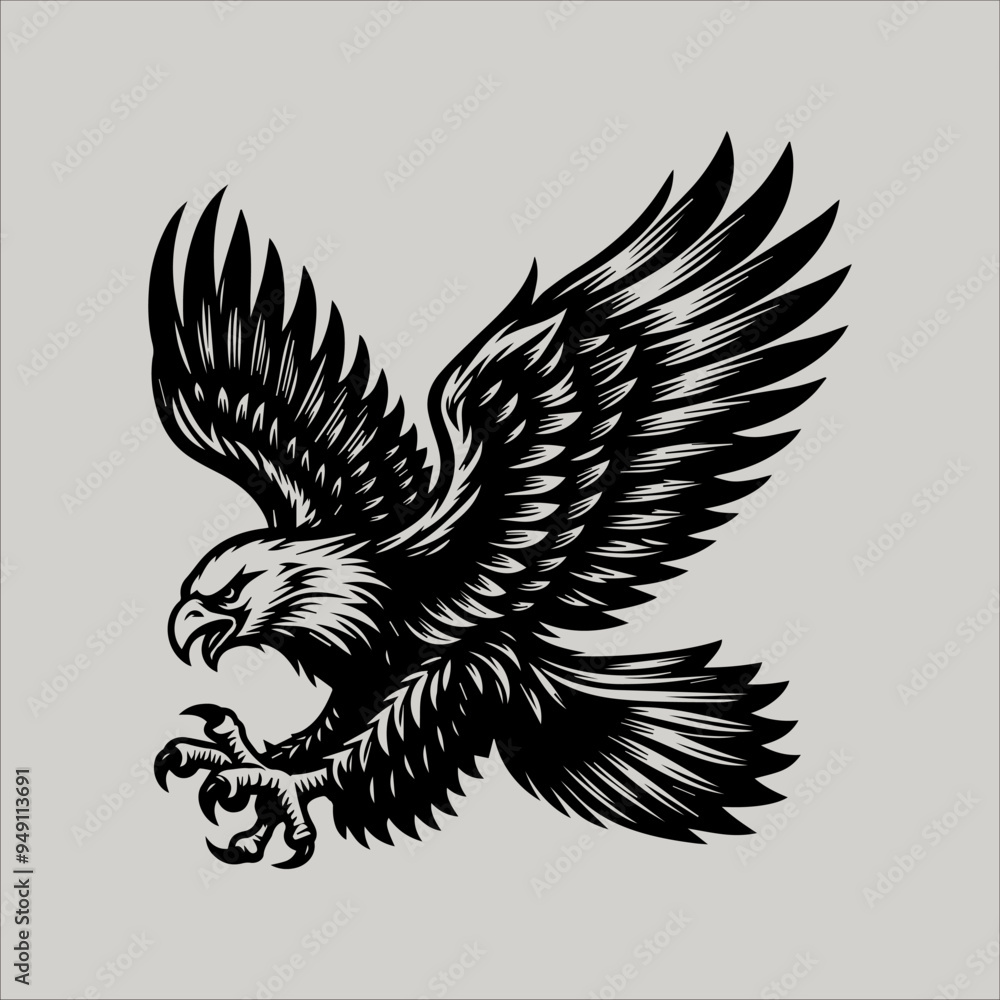 Obraz premium eagle tattoo design