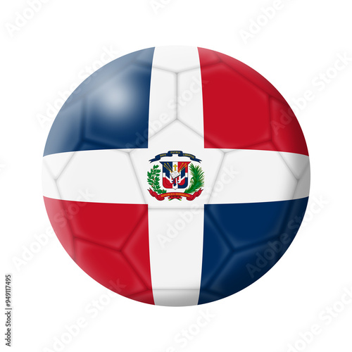 Free Download Dominican Republic soccer ball football - GFXLoad