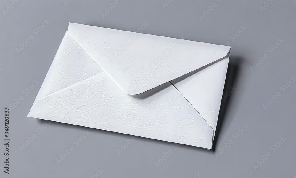 Simple Envelope on Plain Background Simple Envelope on Plain Background