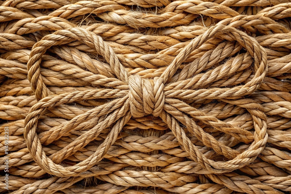 Organic hemp rope woven into intricate bow designs Organic hemp rope woven into intricate bow designs