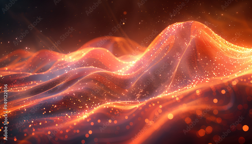 Obraz premium visualization of wave particle
