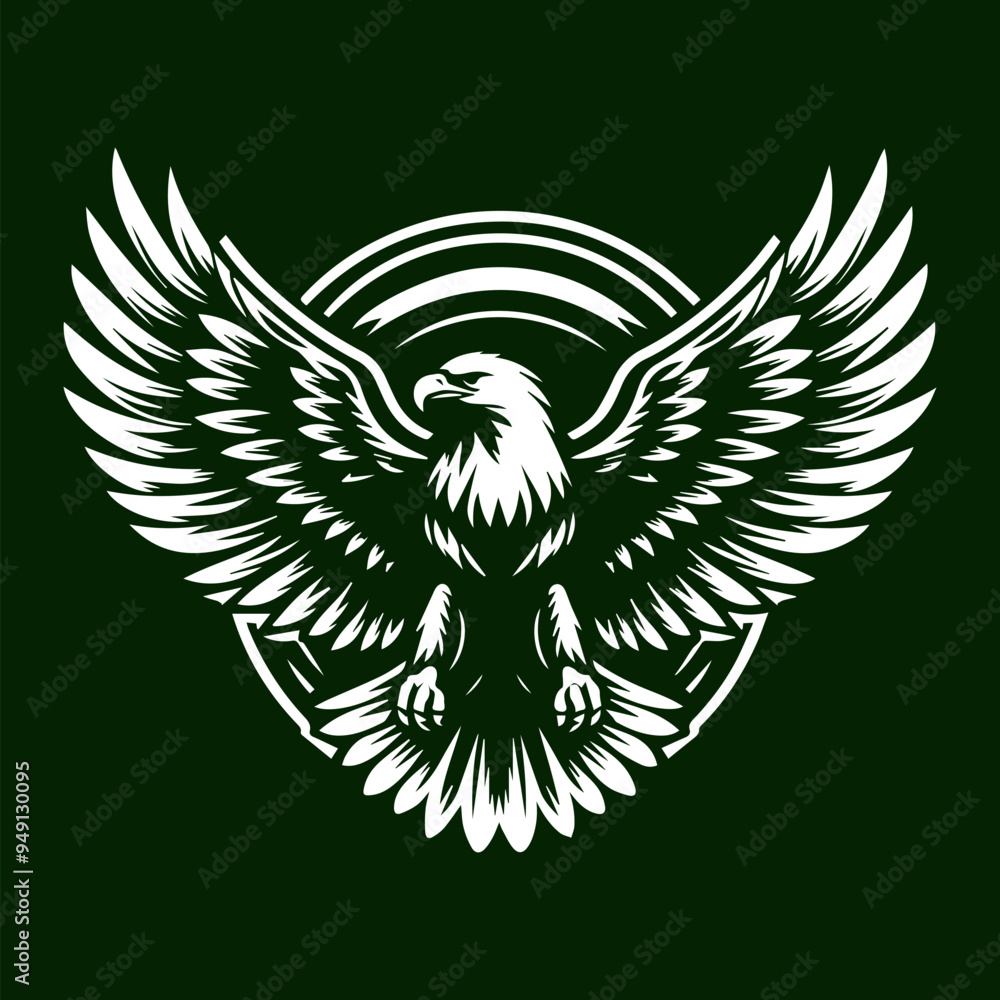 eagle shield with wings eagle shield with wings