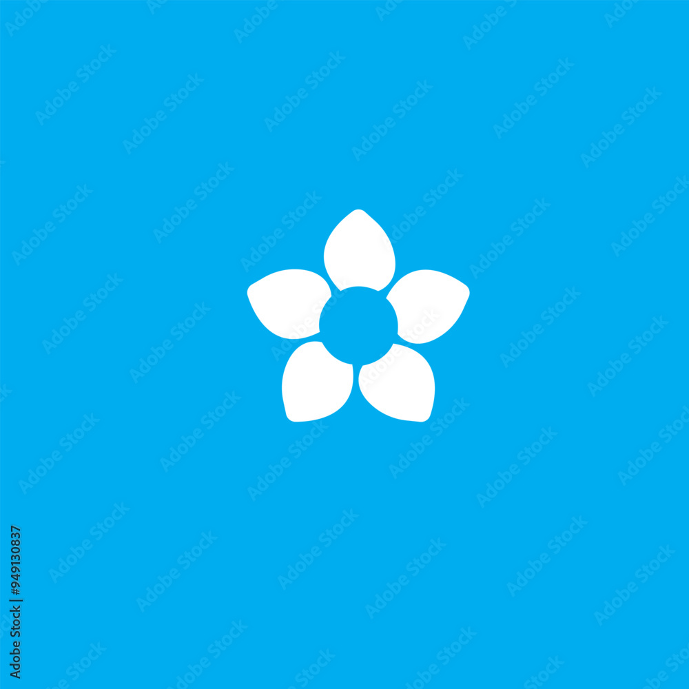 Simple Flower Design Icon Illustration Eps 10 Simple Flower Design Icon Illustration Eps 10