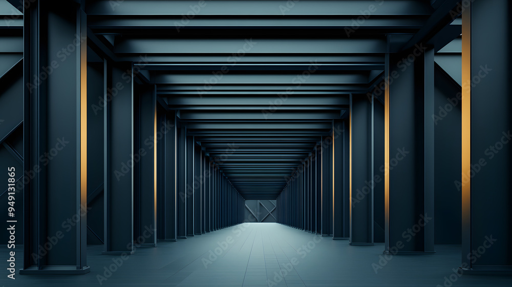 Steel roof trusses overlapping triangular structures Steel roof trusses overlapping triangular structures
