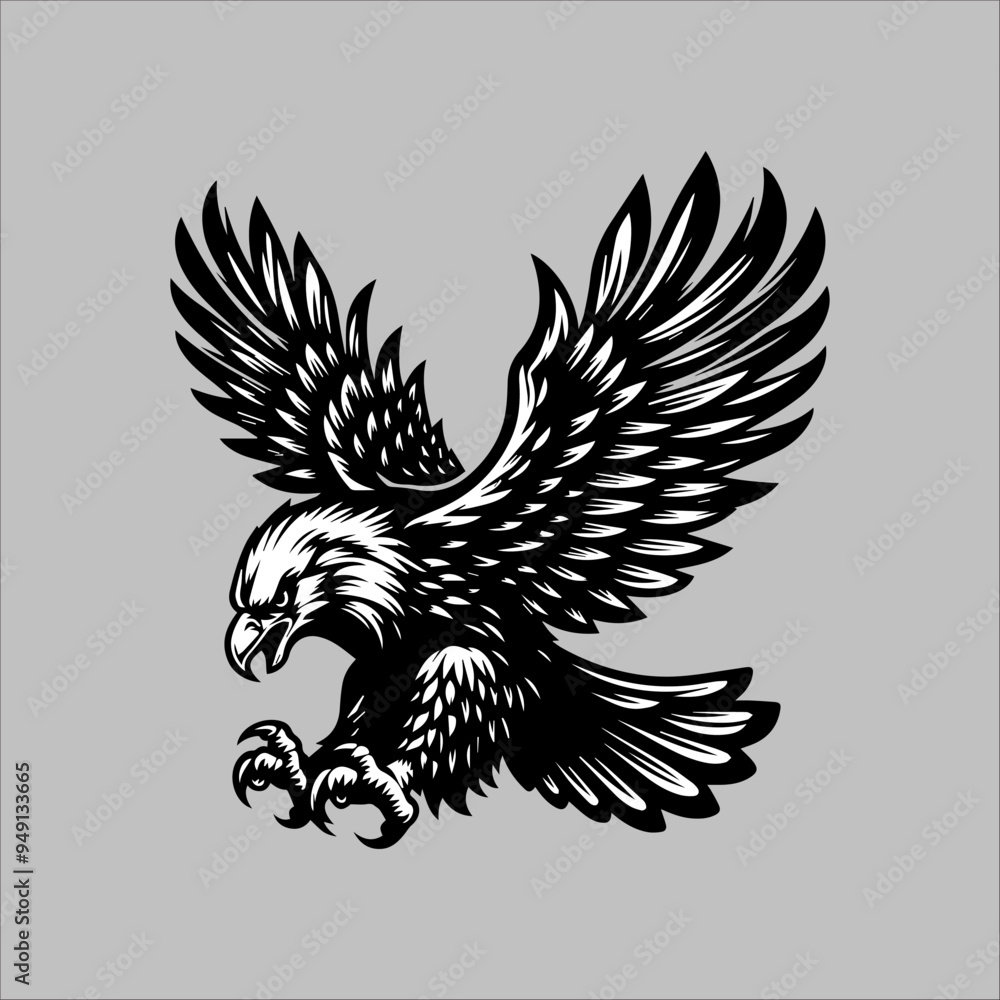 Fototapeta premium eagle tattoo design
