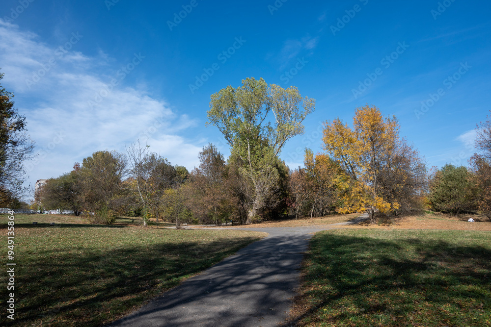 Autumn view of South Park in city of Sofia, Bulgaria Autumn view of South Park in city of Sofia, Bulgaria