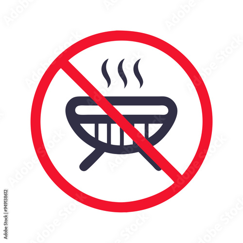no grill vector icon vector 