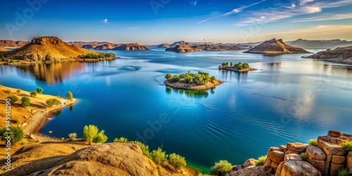  Majestic Lake Nasser, a testament to nature's power. photo