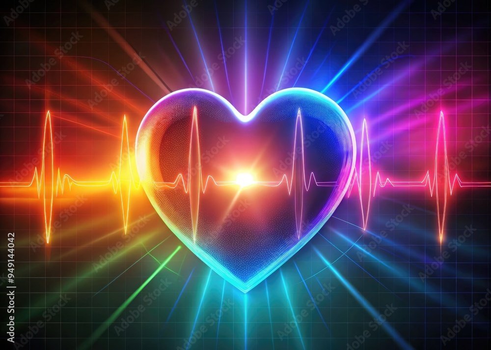 vibrating heart animation pulsing mood uplifting fluid motion heart rate visualization digital illustration heartbeat rhythm colorful graphic visualization beating pulse metaphorical symbolism vibrating heart animation pulsing mood uplifting fluid motion heart rate visualization digital illustration heartbeat rhythm colorful graphic visualization beating pulse metaphorical symbolism