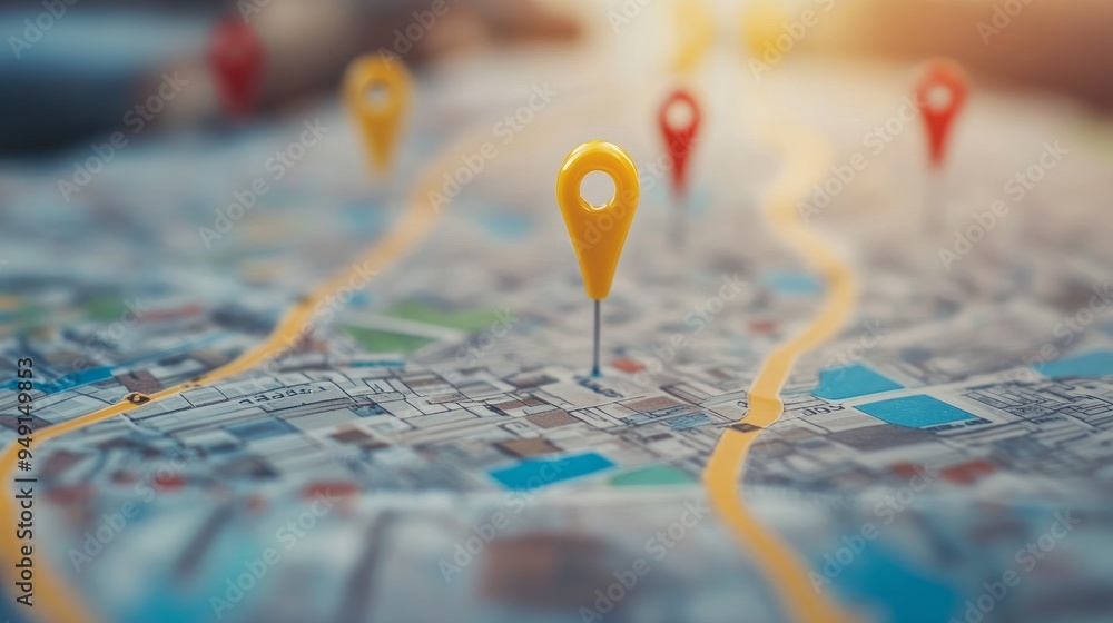 dots on the map and a geolocated sales report dots on the map and a geolocated sales report
