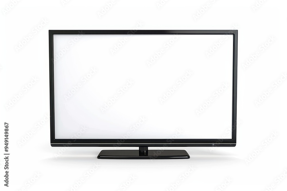 Blank screen Smart TV isolated on white background Blank screen Smart TV isolated on white background