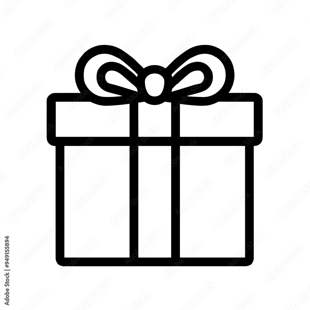 A minimalistic drawing of a gift box adorned with a ribbon, representing joy and the spirit of giving on festive occasions A minimalistic drawing of a gift box adorned with a ribbon, representing joy and the spirit of giving on festive occasions