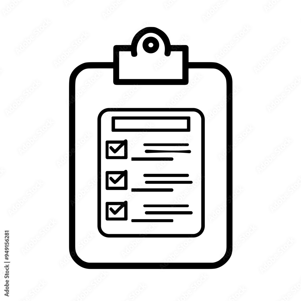 A checklist is secured to a clipboard, outlining tasks for a project management meeting, highlighting team collaboration and organization in the workplace A checklist is secured to a clipboard, outlining tasks for a project management meeting, highlighting team collaboration and organization in the workplace