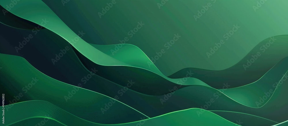 Abstract Green Wave Background Abstract Green Wave Background