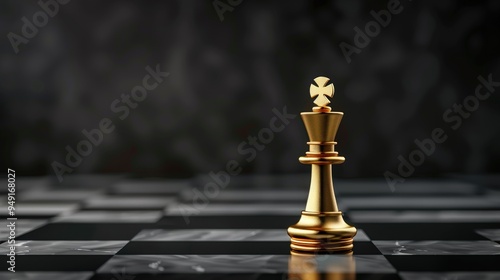 Golden King on a Chessboard