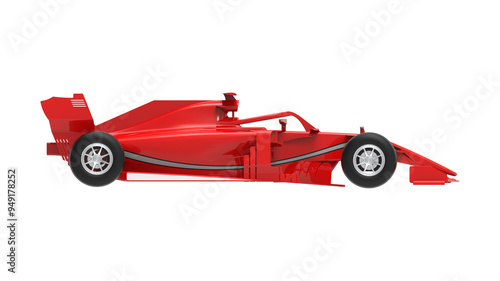 Quadro su tela F1 red car formula 1 racing  isolate in transparent background png