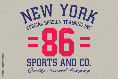 NYC typography, Sports typography slogan, athletic apparel design graphic print, sports Vintage Print for sportswear apparel, Sport wear typography emblem.vintage tee print design with old effect, eps