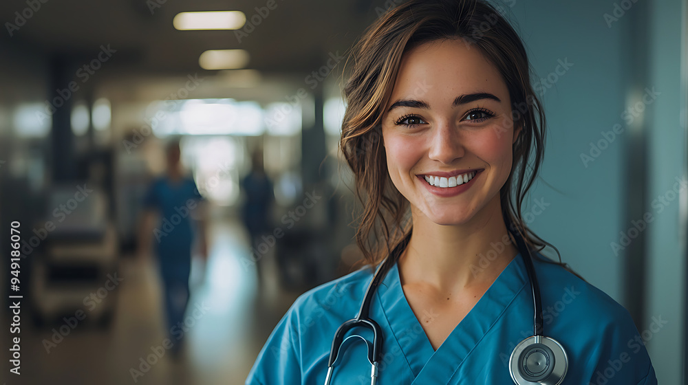 happy Young Nurse Smiling in Hospital happy Young Nurse Smiling in Hospital