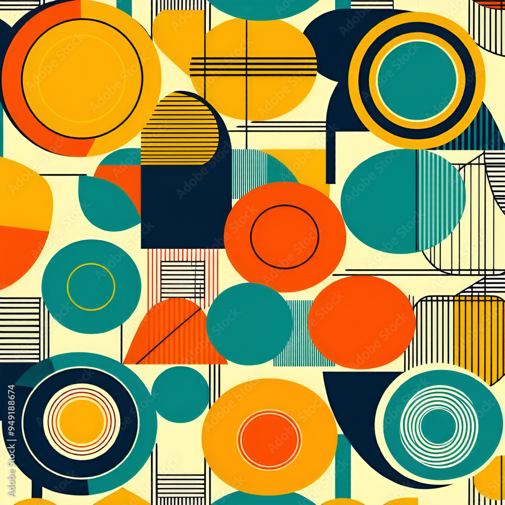 seamless pattern with circles seamless pattern with circles