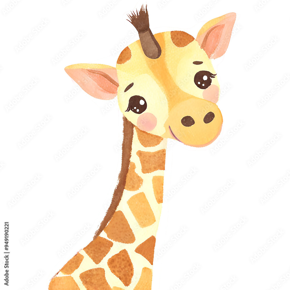 Obraz premium giraffe isolated on white