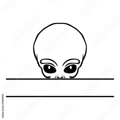 Peeking Alien