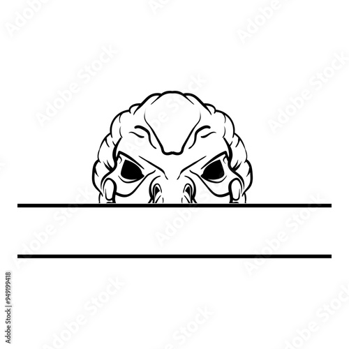 Peeking Alien