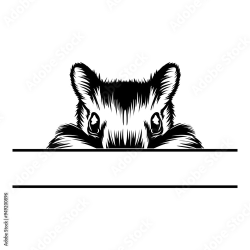 Peeking Chipmunk