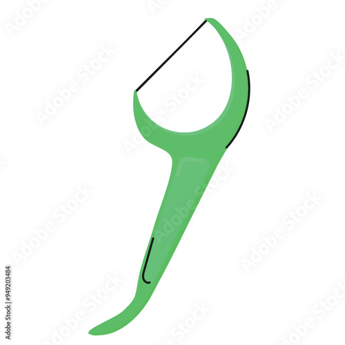 Dental floss icon clipart avatar logtotype isolated vector illustration