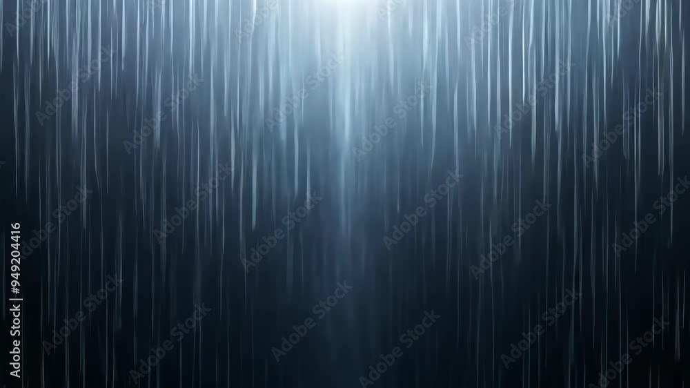 Raindrops in Motion: Seamless Loop on Dark Background Raindrops in Motion: Seamless Loop on Dark Background