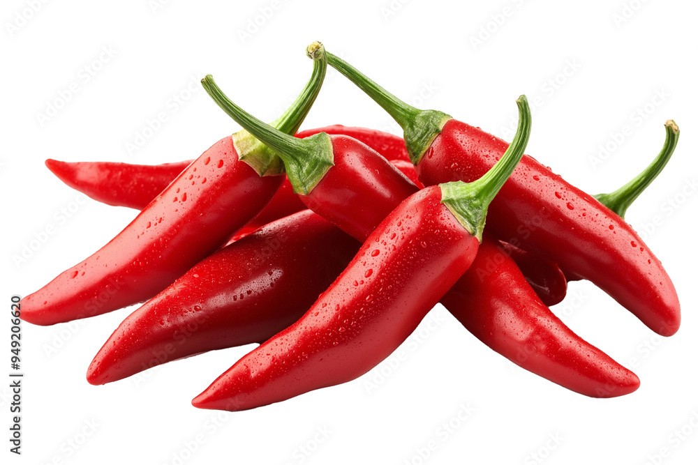 Red hot chili peppers, PNG No background, isolated Red hot chili peppers, PNG No background, isolated