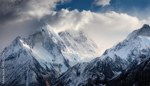 snowy mountains