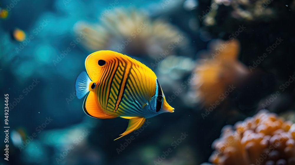 Striped Butterflyfish Striped Butterflyfish