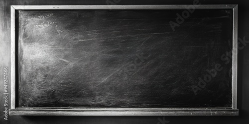 blackboard with chalk on a blackboard